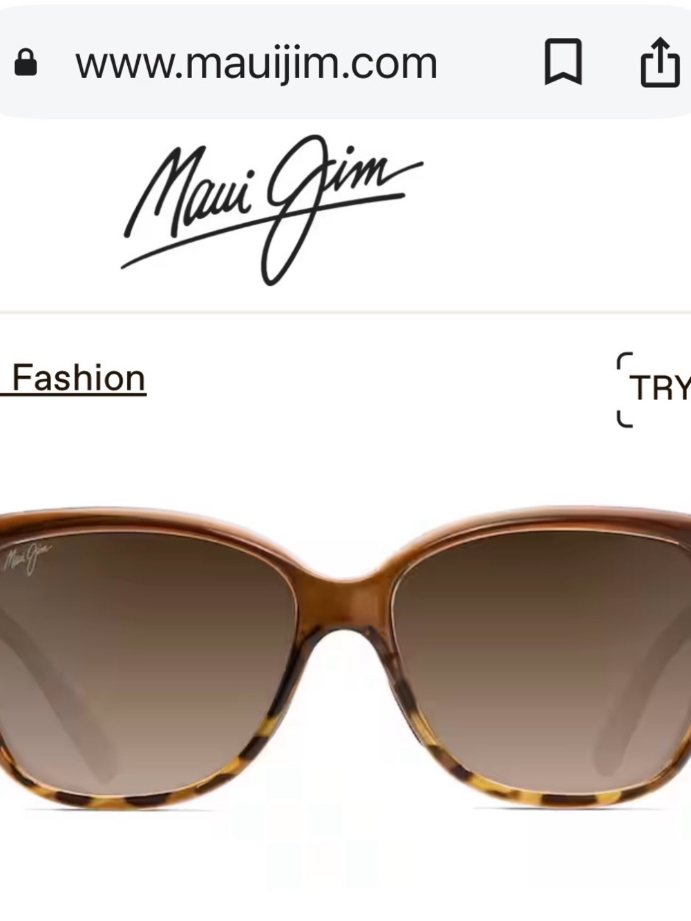Maui Jim Starfish Polarized Sunglasses.Tortoise Shell. Brown Gradient Lenses - Picture 4 of 5